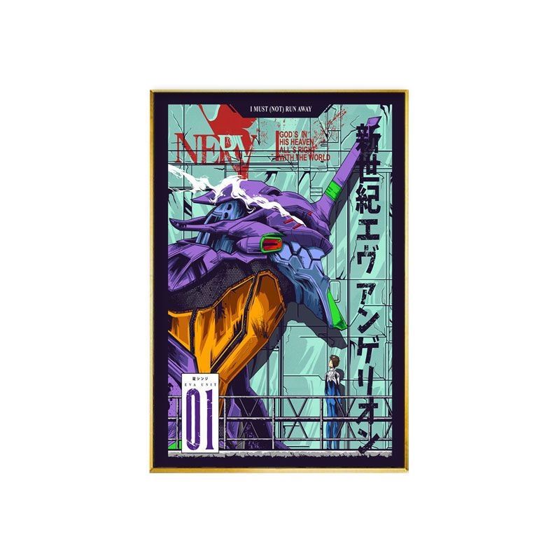 Anime Merchandise Types - EVA-01 TEST TYPE merchandise anime poster