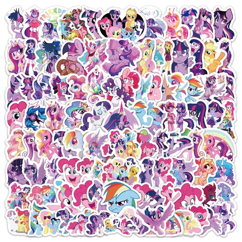 Anime Merchandise Gift - 100pcs Stiker Kartun My Little Pony