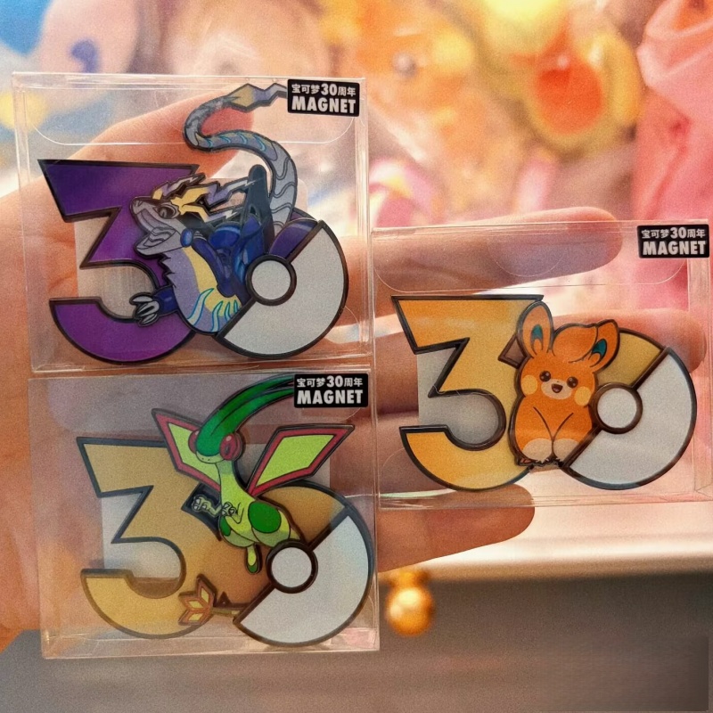 Anime Merchandise Types - Magnet Kulkas Ulang Tahun ke-30 Pokémon