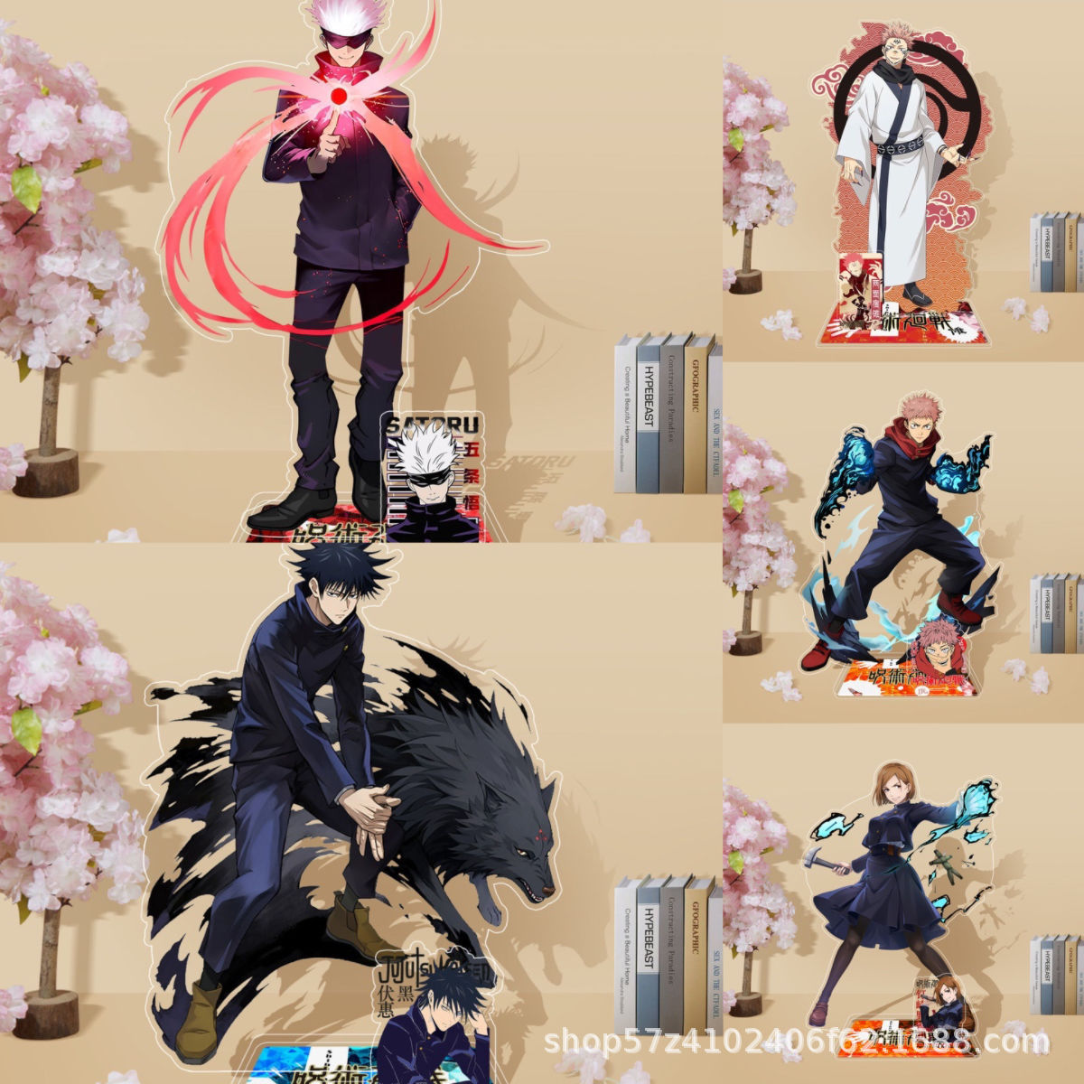 Anime Merchandise Figures - Stand Akrilik Anime Jujutsu Kaisen Gaya