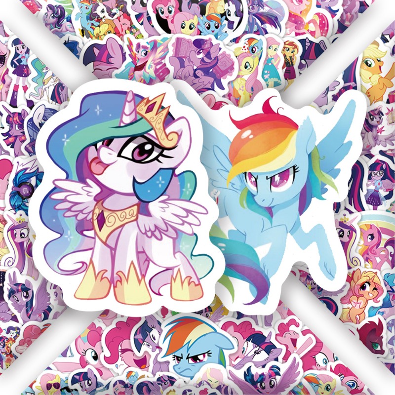 100pcs Stiker Kartun My Little - Anime Merchandise Gift ulasan dan harga