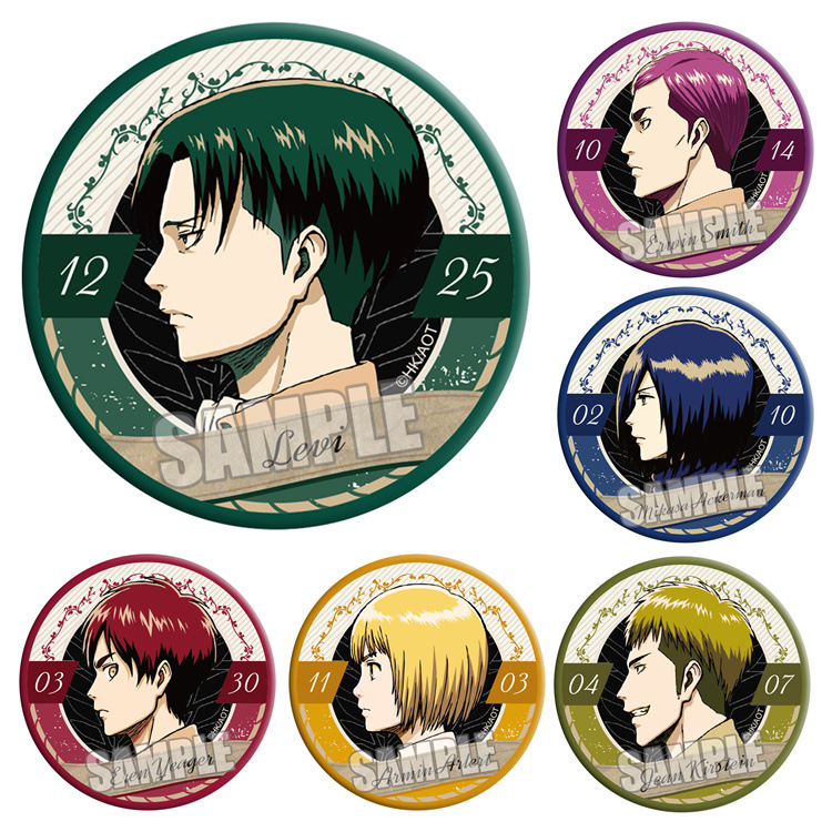 Set Lencana Anime Attack On Ti - Anime Merchandise Types ulasan dan harga